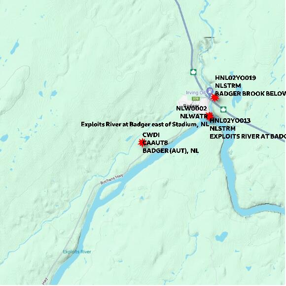 map at zoomlvl 10x10 kilometres for BADGER (AUT)