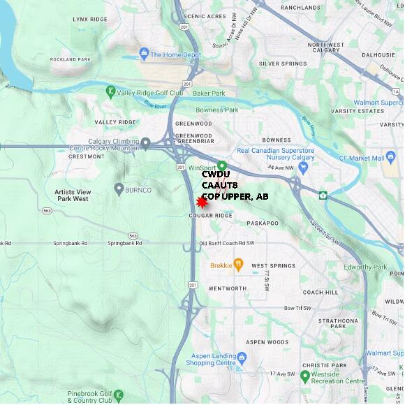 map at zoomlvl 10x10 kilometres for COP UPPER