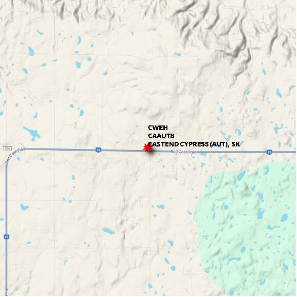 map at zoomlvl 10x10 kilometres for EASTEND CYPRESS (AUT)