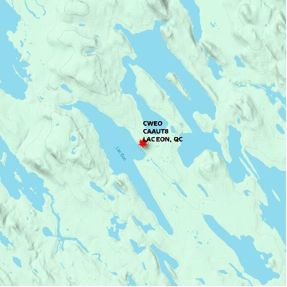 map at zoomlvl 10x10 kilometres for LAC EON