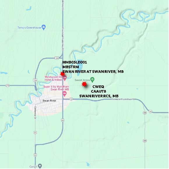 map at zoomlvl 10x10 kilometres for SWAN RIVER RCS