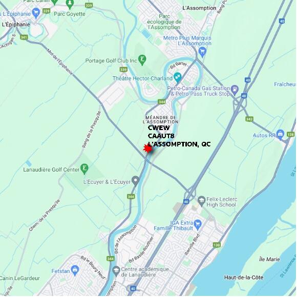 map at zoomlvl 10x10 kilometres for L'ASSOMPTION