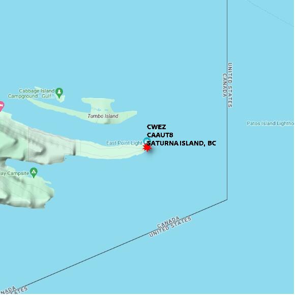 map at zoomlvl 10x10 kilometres for SATURNA ISLAND