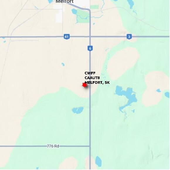 map at zoomlvl 10x10 kilometres for MELFORT