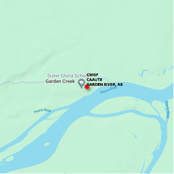 map at zoomlvl 10x10 kilometres for GARDEN RIVER