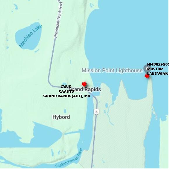 map at zoomlvl 10x10 kilometres for GRAND RAPIDS (AUT)