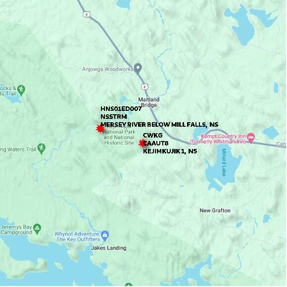 map at zoomlvl 10x10 kilometres for KEJIMKUJIK 1