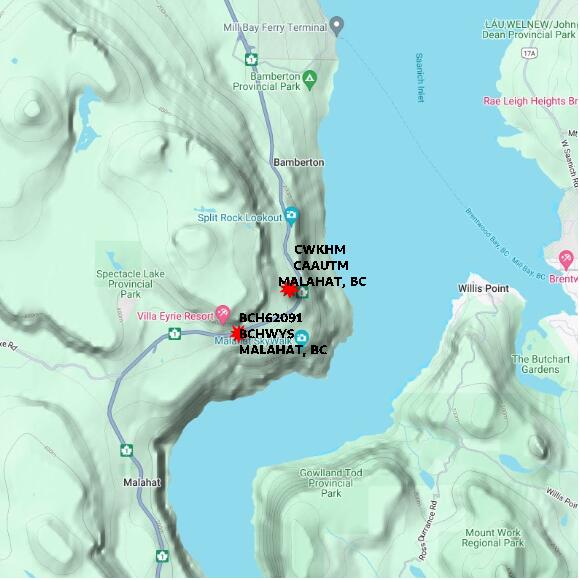 map at zoomlvl 10x10 kilometres for MALAHAT