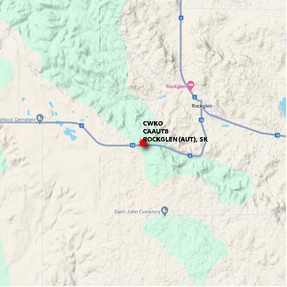 map at zoomlvl 10x10 kilometres for ROCKGLEN (AUT)