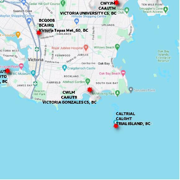 map at zoomlvl 10x10 kilometres for VICTORIA GONZALES CS