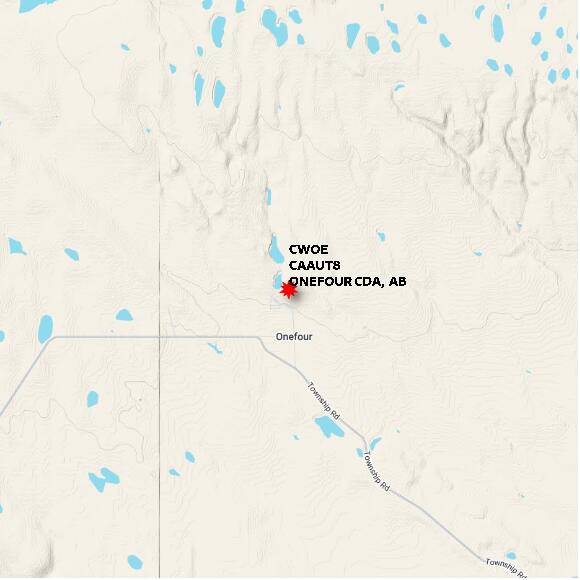 map at zoomlvl 10x10 kilometres for ONEFOUR CDA