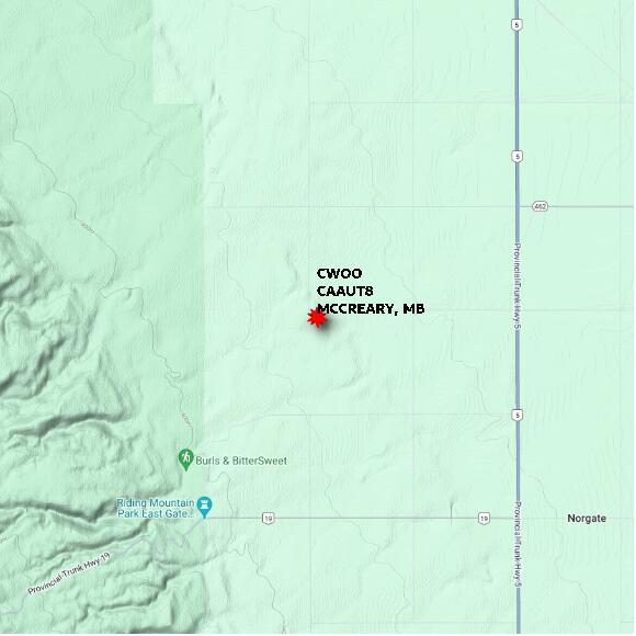 map at zoomlvl 10x10 kilometres for MCCREARY