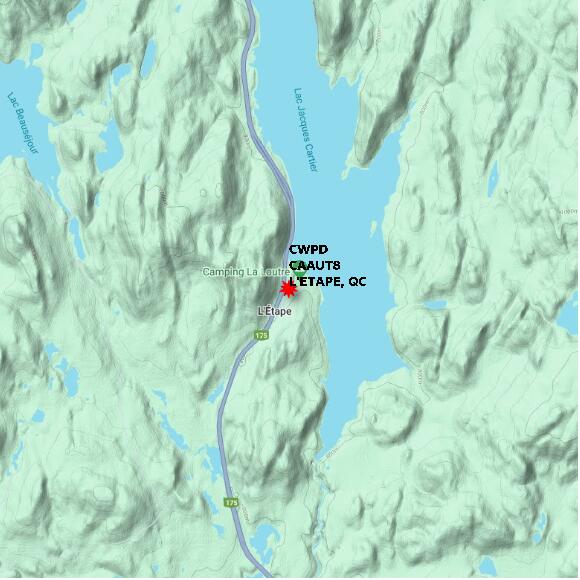map at zoomlvl 10x10 kilometres for L'ETAPE