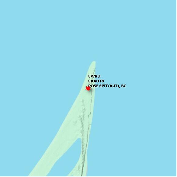 map at zoomlvl 10x10 kilometres for ROSE SPIT (AUT)