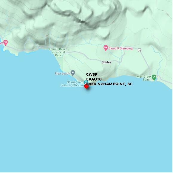 map at zoomlvl 10x10 kilometres for SHERINGHAM POINT