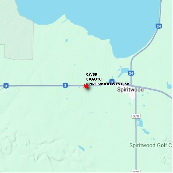 map at zoomlvl 10x10 kilometres for SPIRITWOOD WEST