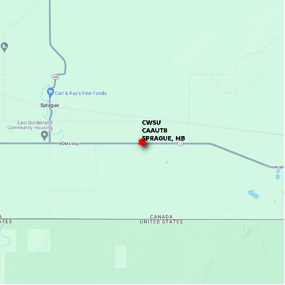 map at zoomlvl 10x10 kilometres for SPRAGUE