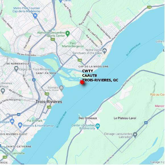 map at zoomlvl 10x10 kilometres for TROIS-RIVIERES
