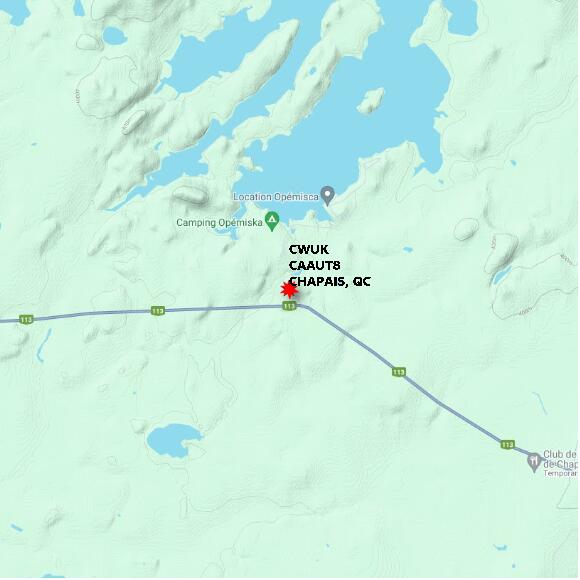 map at zoomlvl 10x10 kilometres for CHAPAIS