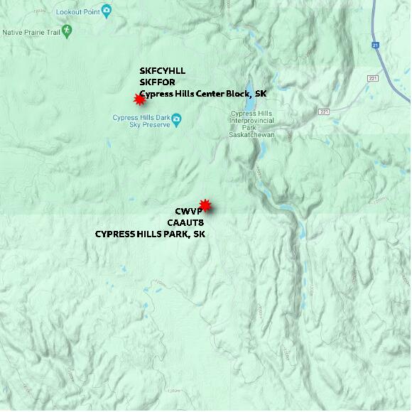 map at zoomlvl 10x10 kilometres for CYPRESS HILLS PARK
