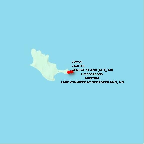 map at zoomlvl 10x10 kilometres for GEORGE ISLAND (AUT)