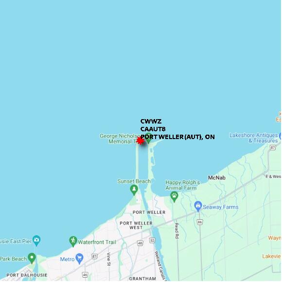 map at zoomlvl 10x10 kilometres for PORT WELLER (AUT)