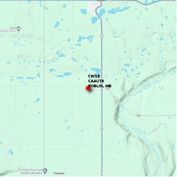 map at zoomlvl 10x10 kilometres for ROBLIN
