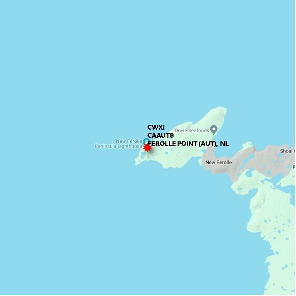 map at zoomlvl 10x10 kilometres for FEROLLE POINT (AUT)