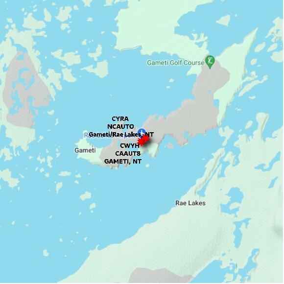 map at zoomlvl 10x10 kilometres for GAMETI