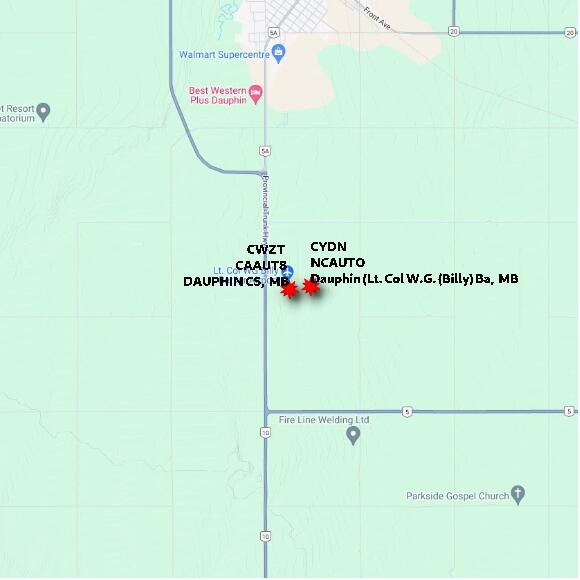 map at zoomlvl 10x10 kilometres for DAUPHIN CS