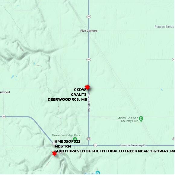map at zoomlvl 10x10 kilometres for DEERWOOD RCS