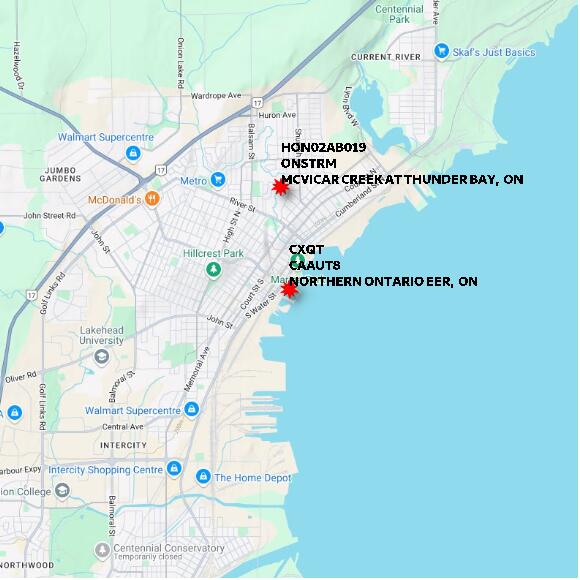 map at zoomlvl 10x10 kilometres for NORTHERN ONTARIO EER