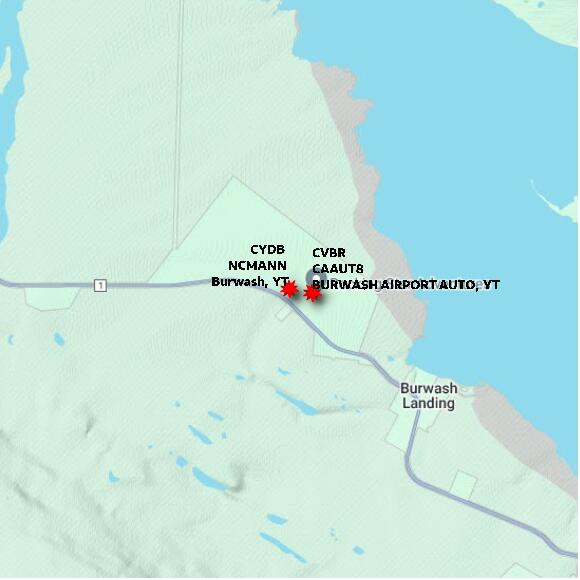 map at zoomlvl 10x10 kilometres for Burwash