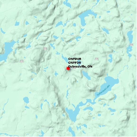 map at zoomlvl 10x10 kilometres for Dubreuiville