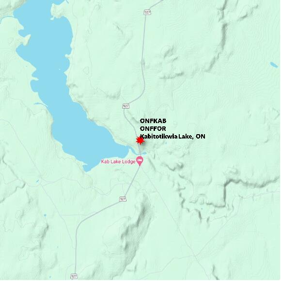 map at zoomlvl 10x10 kilometres for Kabitotikwia Lake