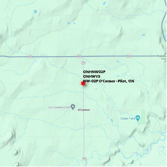 map at zoomlvl 10x10 kilometres for NW-02P O'Connor - Pilot
