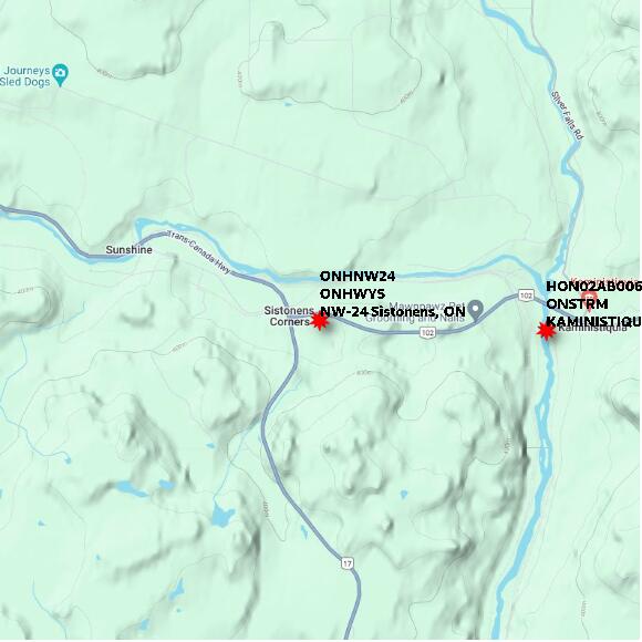 map at zoomlvl 10x10 kilometres for NW-24 Sistonens