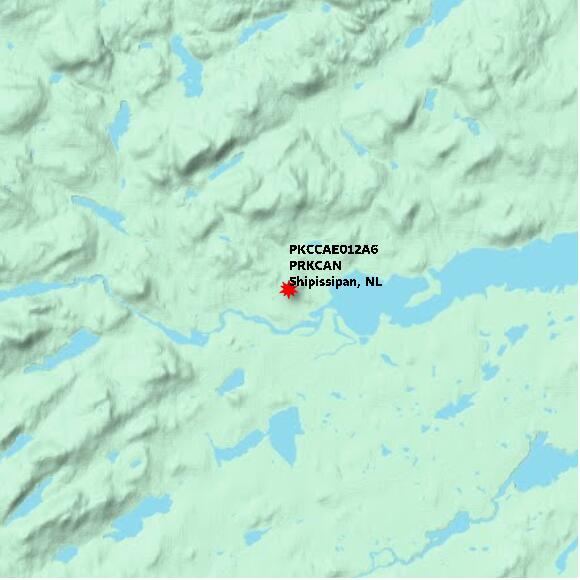 map at zoomlvl 10x10 kilometres for Shipissipan