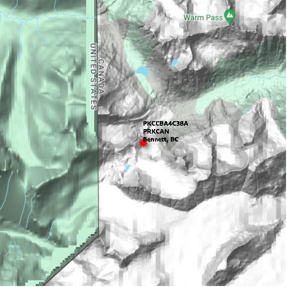 map at zoomlvl 10x10 kilometres for Bennett