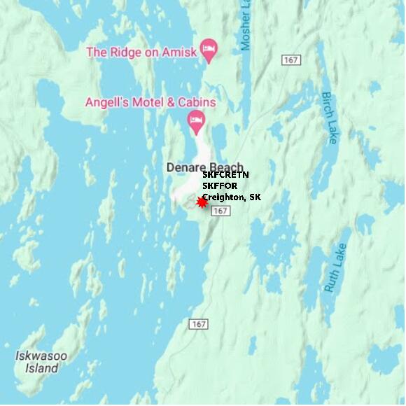 map at zoomlvl 10x10 kilometres for Creighton
