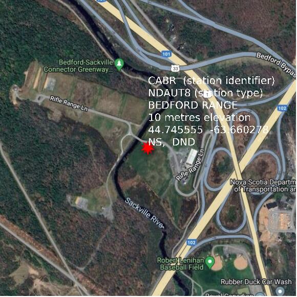 map at zoomlvl 1x1 kilometres for BEDFORD RANGE