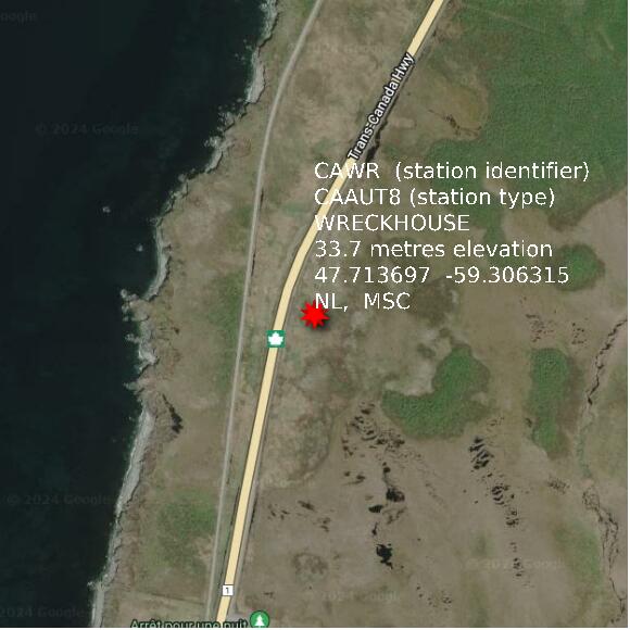map at zoomlvl 1x1 kilometres for WRECKHOUSE
