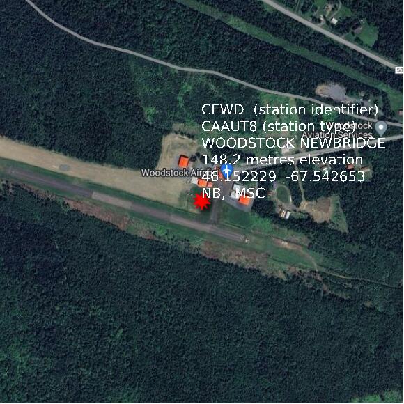 map at zoomlvl 1x1 kilometres for WOODSTOCK NEWBRIDGE