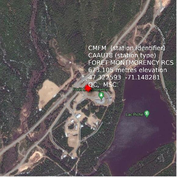 map at zoomlvl 1x1 kilometres for FORET MONTMORENCY RCS