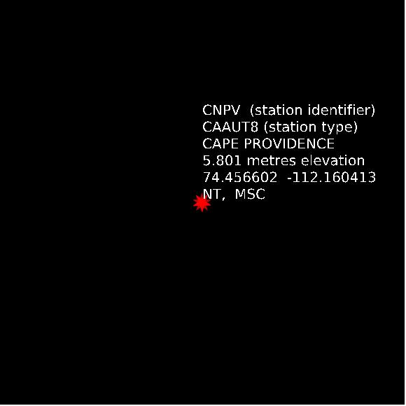 map at zoomlvl 1x1 kilometres for CAPE PROVIDENCE