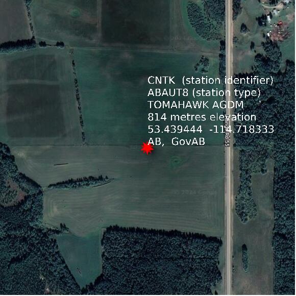 map at zoomlvl 1x1 kilometres for TOMAHAWK AGDM