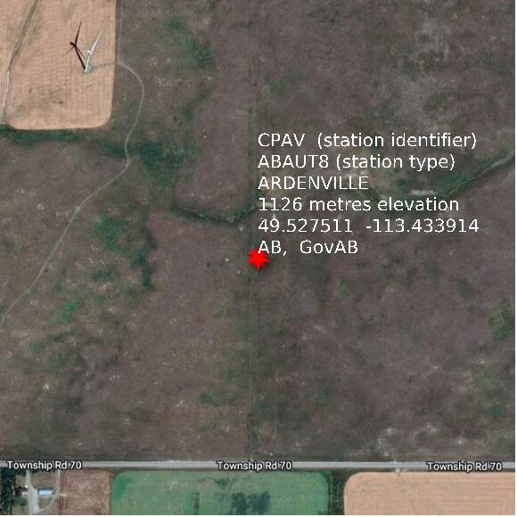 map at zoomlvl 1x1 kilometres for ARDENVILLE