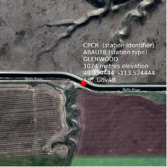 map at zoomlvl 1x1 kilometres for GLENWOOD
