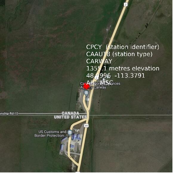 map at zoomlvl 1x1 kilometres for CARWAY