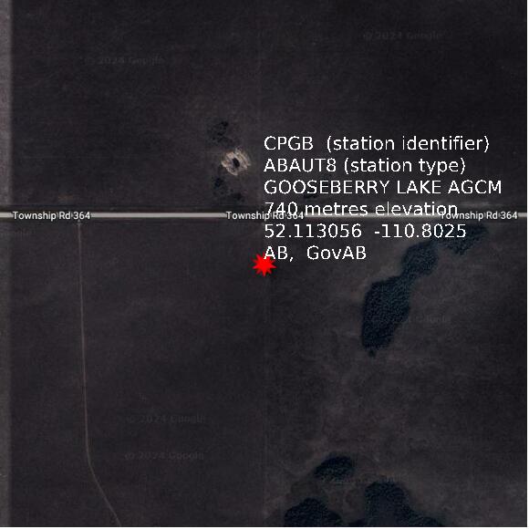 map at zoomlvl 1x1 kilometres for GOOSEBERRY LAKE AGCM